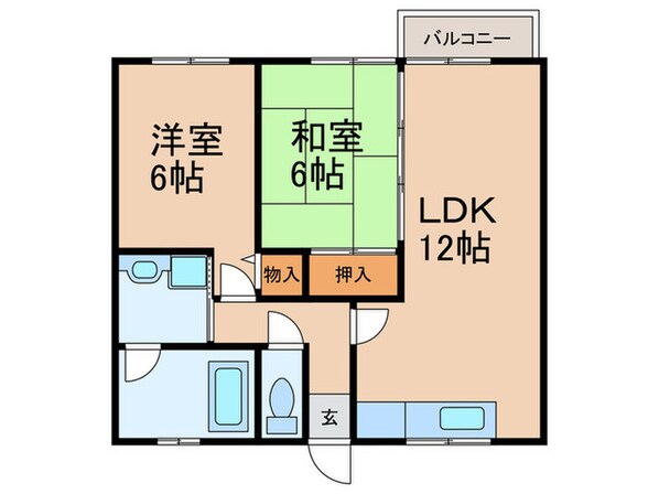 清田グリ－ンハイツⅠ・Ⅱの物件間取画像